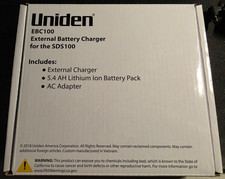 UNIDEN EBC100 EXTERNAL BATTERY CHARGER KIT for SDS100 DIGITAL HANDHELD SCANNER