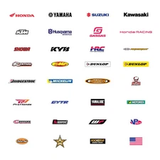 Factory Effex Stickers - 5 Pack - Dunlop Yellow 04-2669