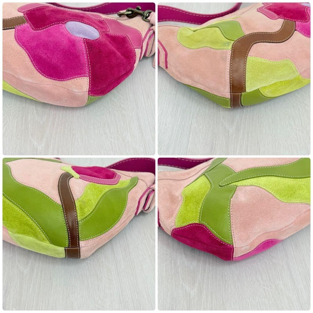 COACH Patchwork Poppy Shoulder Bag Patchwork Pink… - image 9