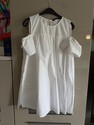 Zara Basic Sommer Kleid weiß Größe M Neu