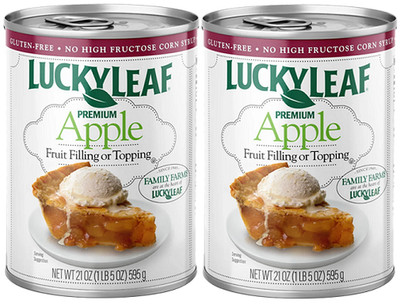 Lucky Leaf Premium Apple Fruit Filling or Topping 2 Pack