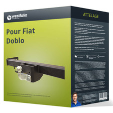 Attelage pour Fiat Doblo 11.2009 - 12.2023 démontable avec outil Westfalia TOP