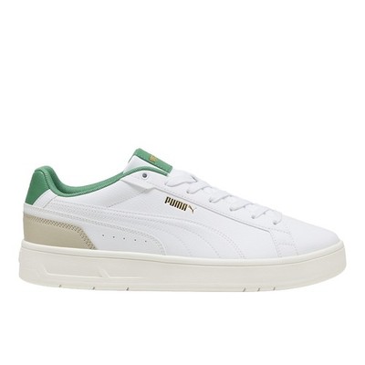 PUMA Court Classico Lace Up  Mens Green, White Sneakers Casual Shoes 40028408