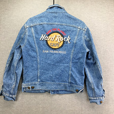 Vintage Lee Hard Rock Cafe San Francisco Denim Jacket 36 REG 90's Americana