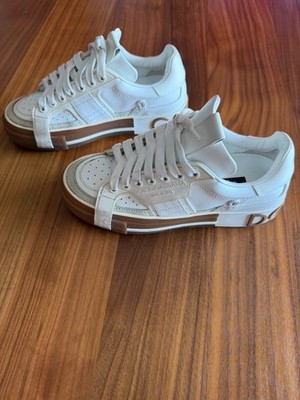Dolce & Gabbana Custom 2.Zero Leather Low-Top Sneakers White (EU 36.5)