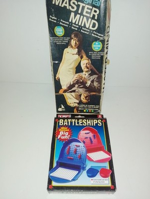 VINTAGE INVICTA MASTERMIND & MB SCHLACHTSCHIFFE STRATEGIE BRETTSPIELE 