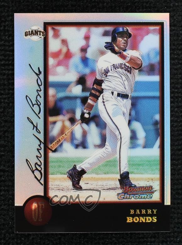 1998 Bowman Chrome Refractor Barry Bonds #225 0mv5