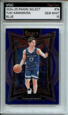 2024-25 PANINI SELECT BLUE #76 YUKI KAWAMURA ROOKIE RC VGC GEM MINT 10 IJ49