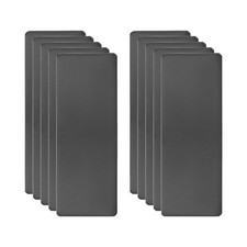 10pcs Metal Business Card 3x1.2x0.02" Oxidation Laser Engrave Adhesive Black