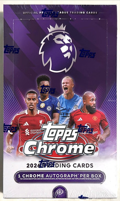 2025 2026 Topps Chrome English Premier League Soccer Hobby Box New