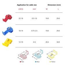 150 pcs Quick Splice Wire Connectors, Solderless S