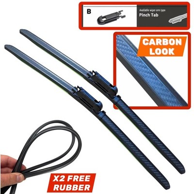 24/19'' Carbonfaser Aero-Scheibenwischer Paar Für Land Rover Freelander 2 2006-