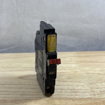 NC120 FPE 20 Amp 1 Pole Stab-Lok ''Thin'' Federal Pacific Breakers NC20 RED 