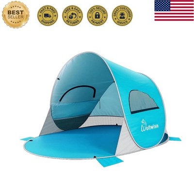 Portable UV Protection Popup Beach Tent for 3   Instant Shelter with Carry Bag