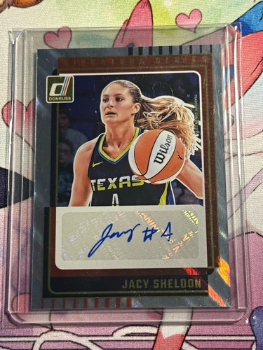 Jacy Sheldon Signature Series Auto SS-JS 2025 Donruss WNBA Connecticut Sun Auto