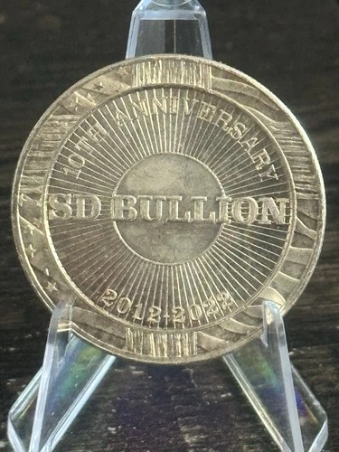🔥2022 1 OZ. .999 SD BULLION 10 Year Anniversary SILVER ROUND (SIGMA VERIFIED)🔥