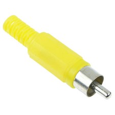 10 x Yellow RCA Phono Plug Connector
