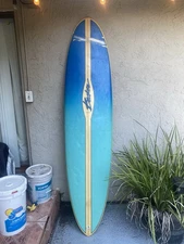ORIGINAL BECKER  CUSTOM SURFBOARD 91.5” X  7’-7.5” Fiberglass Board Tri Fin