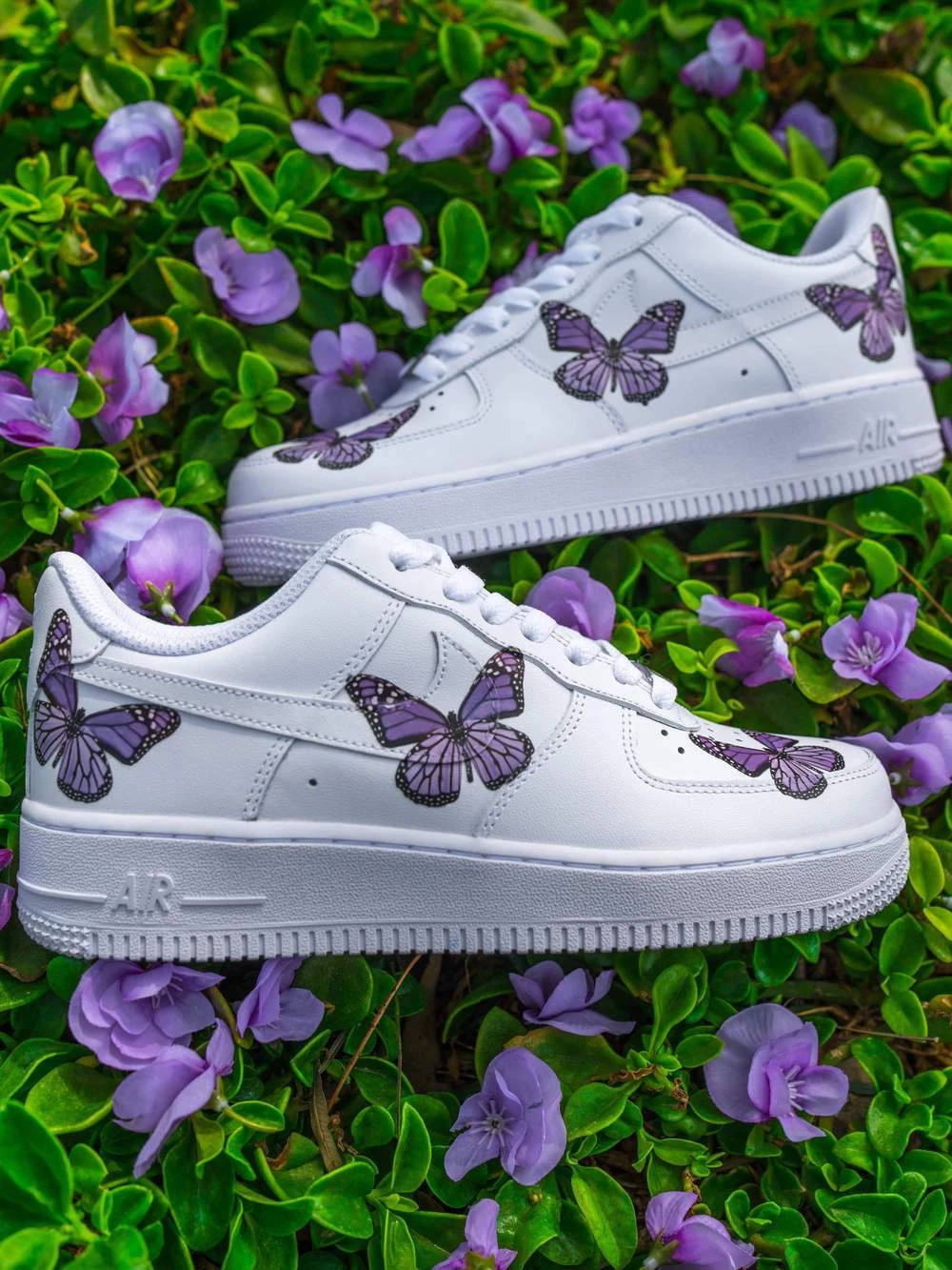 Custom Nike Air Force 1 Lilac Monarch Butterfly Nepal Ubuy
