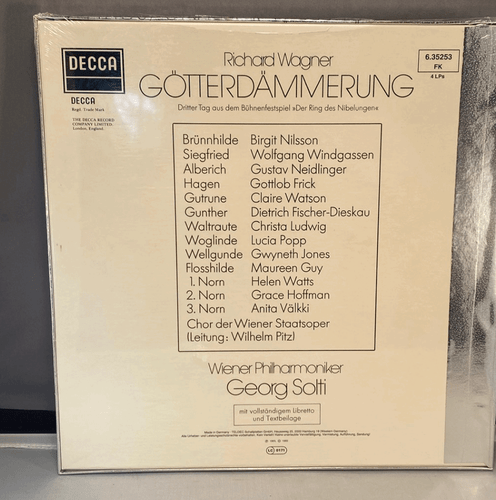 Solti Wagner Ring of the Nibelungen 22 LP’s. Rare Decca Set. New Other - Picture 11 of 11
