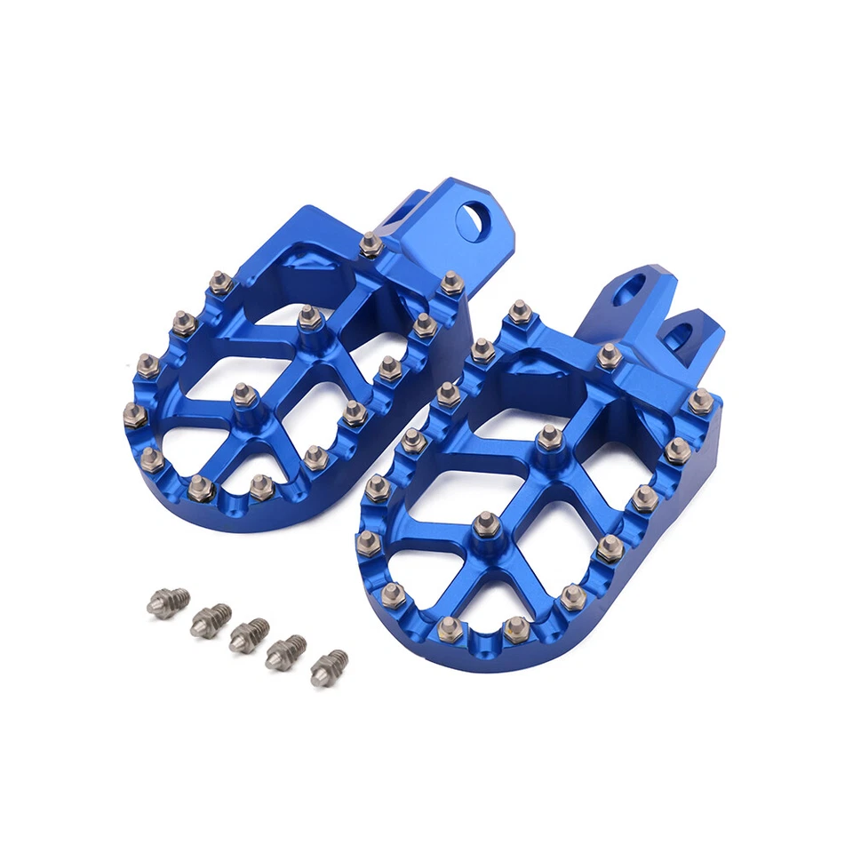 DRZ400 estriberas estriberas para moto de cross CNC para DRZ 400 2000-04 DRZ 400E 00-07 azul Foto 4 de 4