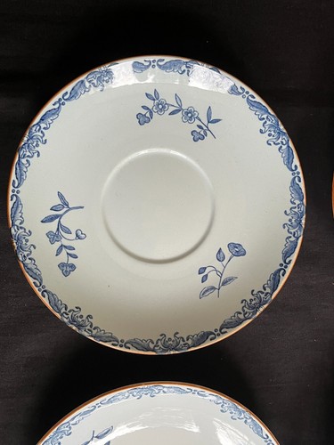 Rorstrand Sweden Ostindia Blue Flower 4 saucers diameter 7 inches - Zdjęcie 5 z 8