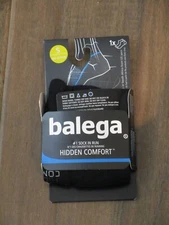 BALEGA HIDDEN COMFORT NO SHOW SOCKS IN BLACK SIZE SMALL  NEW
