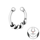 925 Sterling Silver Twist Hoop Design Nose Stud