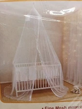 Baby Bed Mosquito Net Mesh Dome Curtain Net for Toddler Crib Cot Canopy Princess