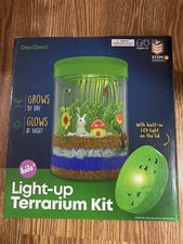 Light-up Terrarium Kit for Kids with LED Light on Lid - STEM SCIENCE open box