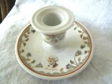 A Rare Candle Holder O.P Co. Syracuse China Hotel George Washington Florida G.W.