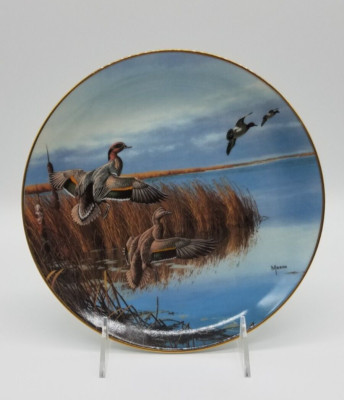 Danbury Mint Follow The Leader Ducks Taking Flight Plate Collection D. Maass