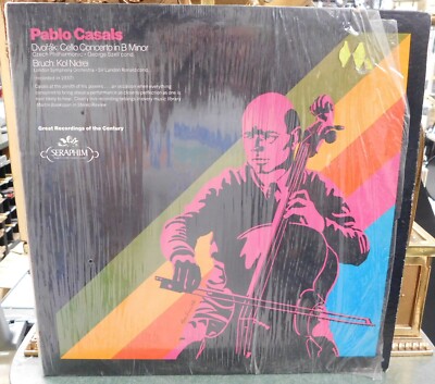 Pablo Casals - Dvorak Cello Concerto Bruch Kol Nidrei Seraphim 60240 - Vinyl LP