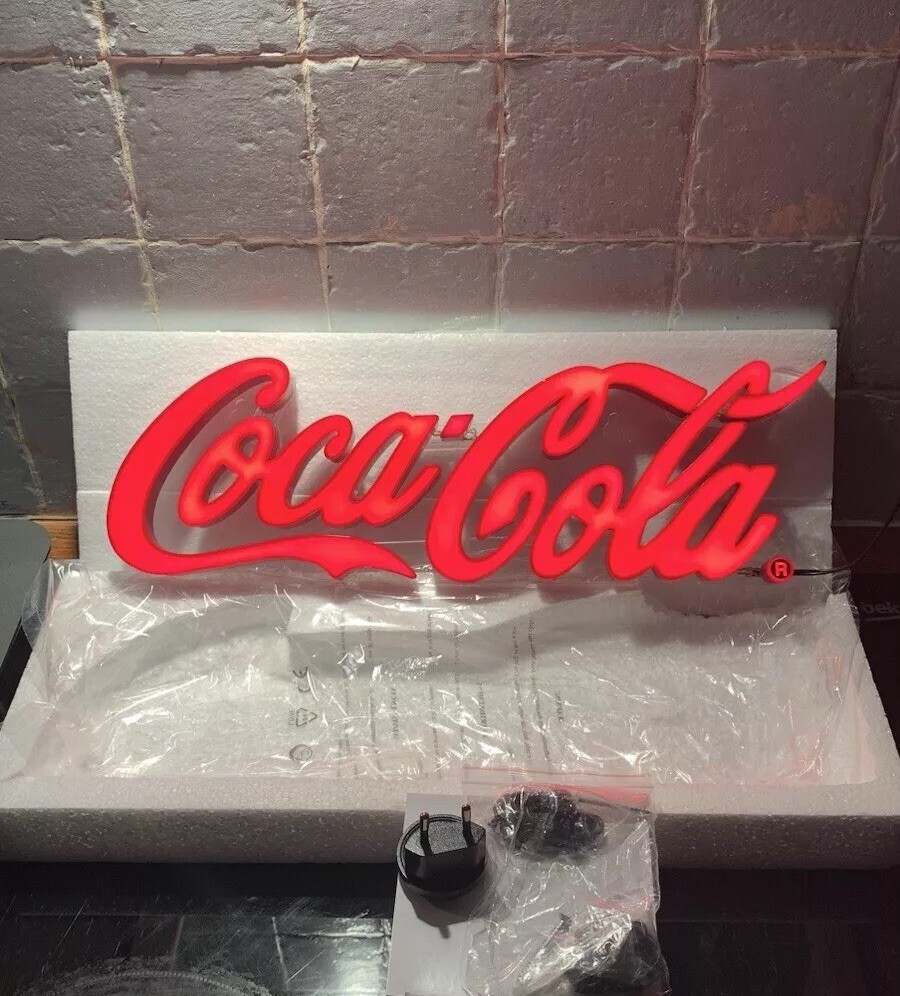 Coca Cola Logo LED Neon Light Sign Display Genuine Merchandise