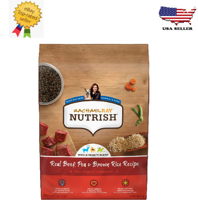 Rachael Ray Nutrish Dry Dog Food, Real Beef, Pea & Brown Rice Recipe, 6 lb. Bag