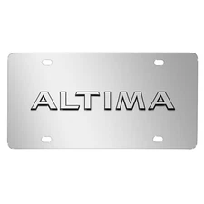 iPick Image for - Nissan Altima in 3D Chrome Stainless Steel License Plate