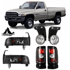 For 1994-2002 Dodge Ram 2500 3500 Halogen Tail Lightsheadlightsfog Lights Set