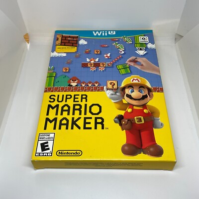 Super Mario Maker Bundle (Nintendo Wii U, 2015) Complete with Guide