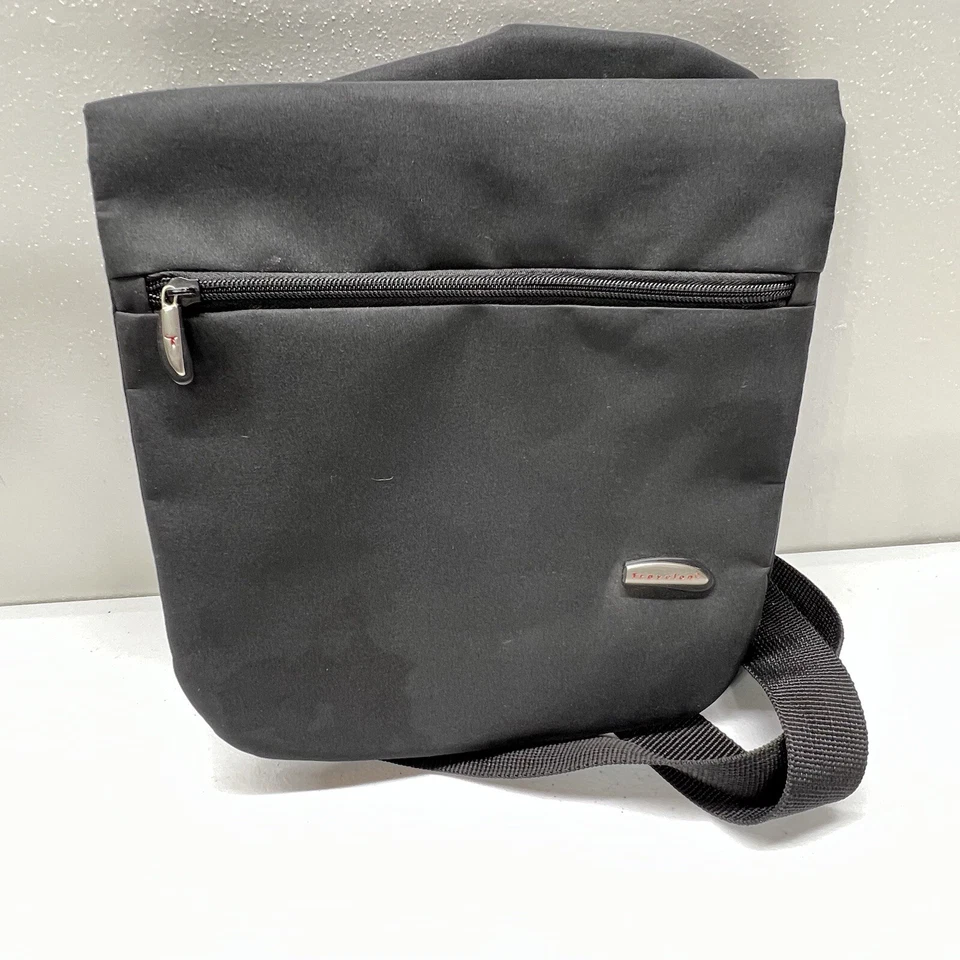 Travelon Bandolera Bandolera Mochila Mensajero Bolso de Viaje Negro Correa Ajustable Foto 2 de 4