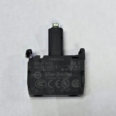 QTY:1 800F-N3G 24V 800FN3G Green Light SWITCH - Foto 8