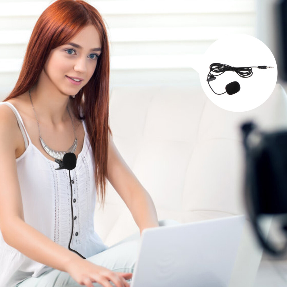 5 Pcs Wired Mic Simple Clip-on Microphone Ear Mounted Portable