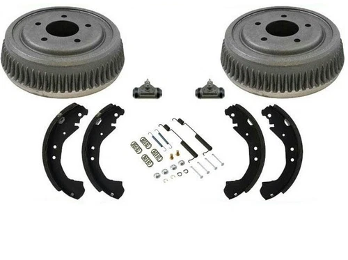 Rear Brake Drum Drums Shoes Fits 1992-1999 Chevrolet C1500 2 Wheel Drive Pick Up