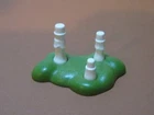 MUSHROOM GRASS BASE ONLY for PLAYMOBIL 3829 1996 VINTAGE MOOSE/WOLF PACK Playset