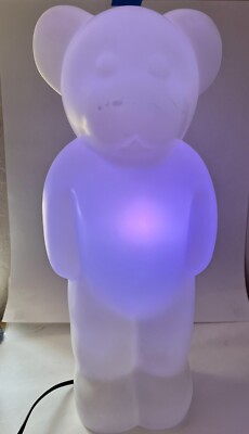Lumibear Lumibar White Indoor Blowmold Teddy Bear Lamp Elmar