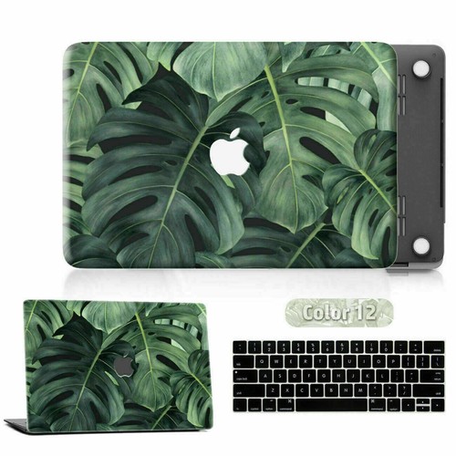 Funda rígida de goma mate de hoja de plantas tropicales para Macbook Pro Air M1 M2 - Imagen 21 de 24