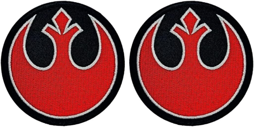 Rebel Alliance Squadron Jedi Order Patch -2PC iron on or Sew on 3"x3"