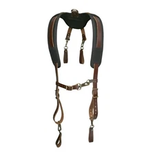 Style n Craft 98214 - Padded Leather Work Suspender System with D-Ring Loops