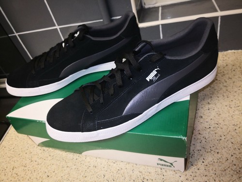 PUMA Match Vulc 2 Mens Black Suede Trainers Size UK 11 /Euro 46 RRP £70.  - Afbeelding 1 van 4