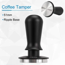 51mm Coffee Tamper Press Hammer Leveler Tool Consistent Pressure Spring Loaded