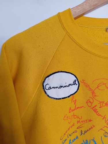 Vintage Hash House Harriers Jumper Boys Size 18 Yellow 90s Botany Bay Convict - Picture 5 of 23